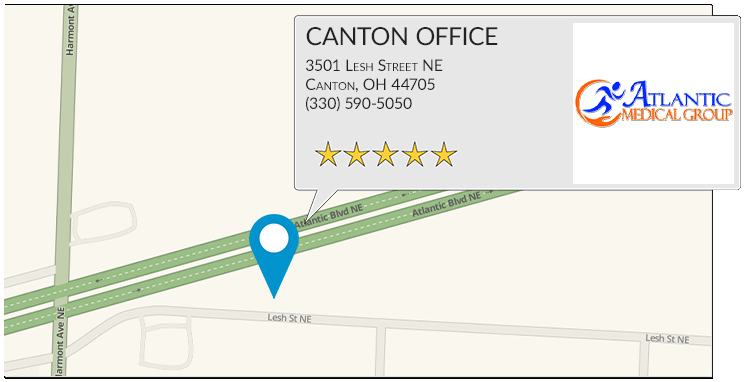 Center For Auto Accident Injury Treatment's Canton office location on google map